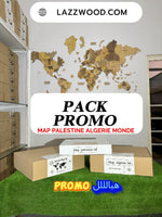 Pack Promo 3 map algerie-palestine-monde